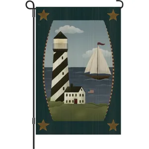 12 in. Antique Lighthouse Garden Flag - Beacon