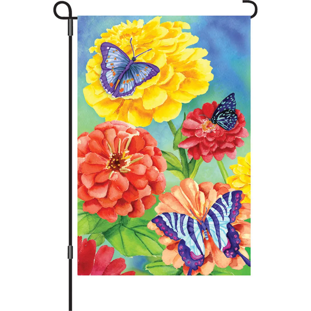 12 in. Butterfly Garden Flag - Butterfly Garden