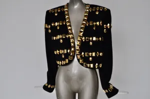 80s fabulous Escada bolero with gold attachments