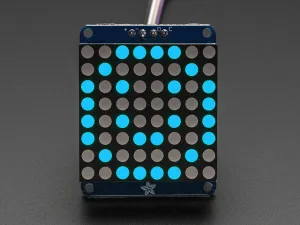 Adafruit Small 1.2" 8x8 LED Matrix w/I2C Backpack - Blue