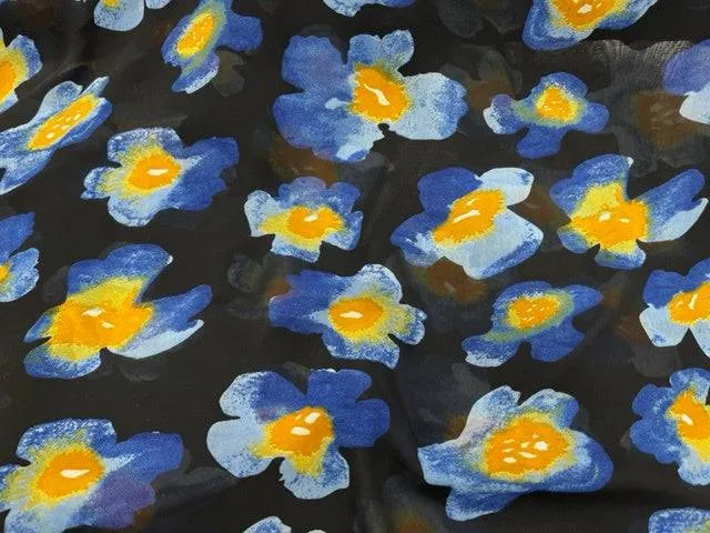 African Floral - Printed Chiffon Fabric