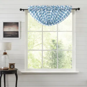 Annie Buffalo Blue Check Balloon Valance 15x60