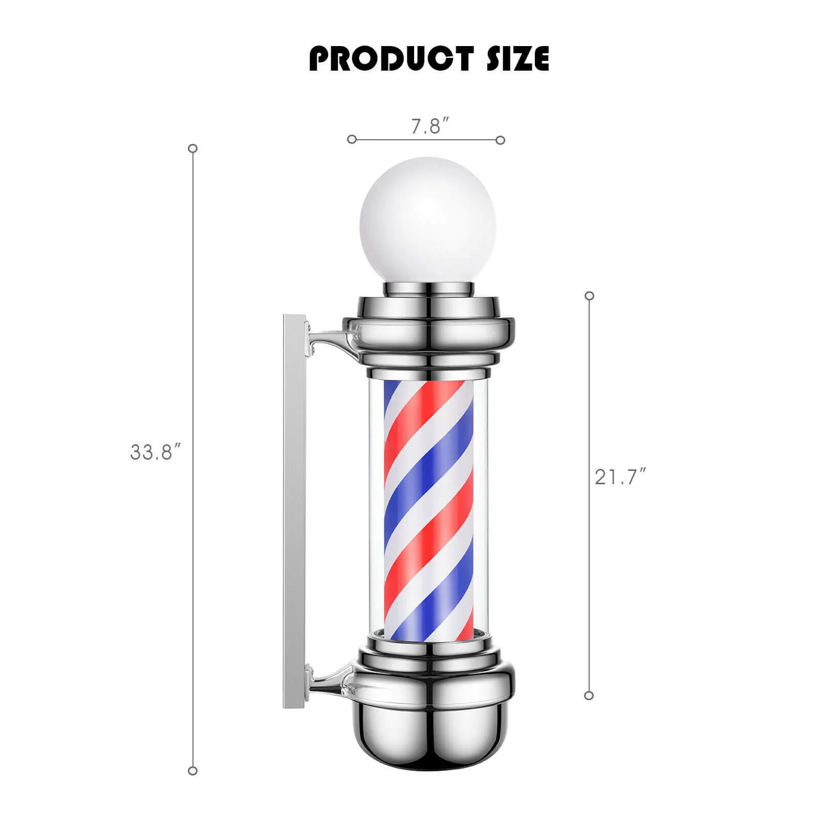 Barber Pole LED Barber Shop Light Barber Sign Light,32”