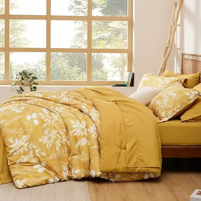 Bedsure Elegant Floral Comforter Sets