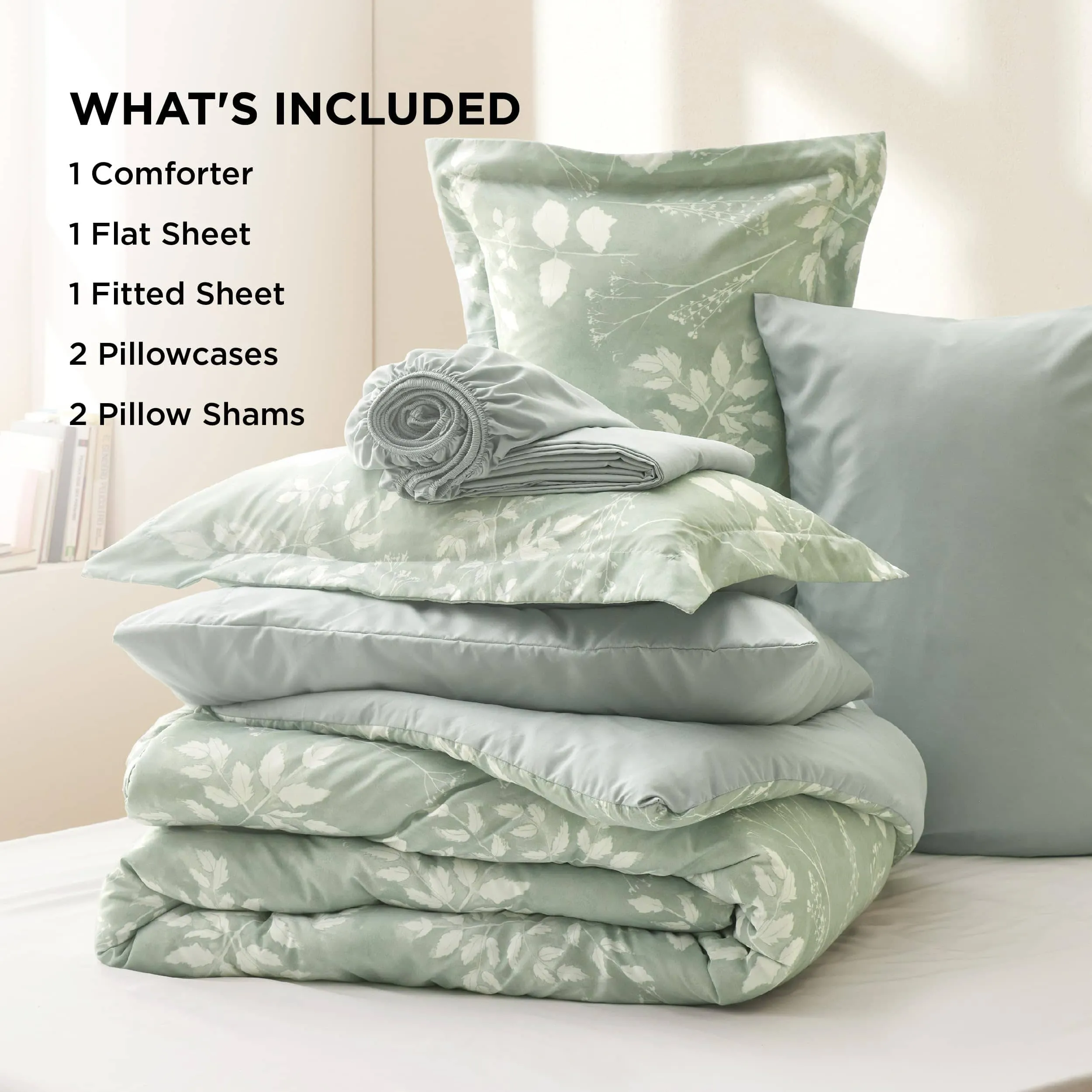 Bedsure Elegant Floral Comforter Sets