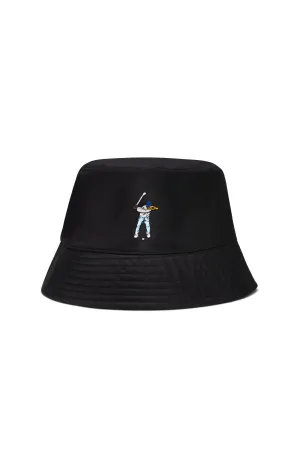 Black Women's Nylon Bucket Hat