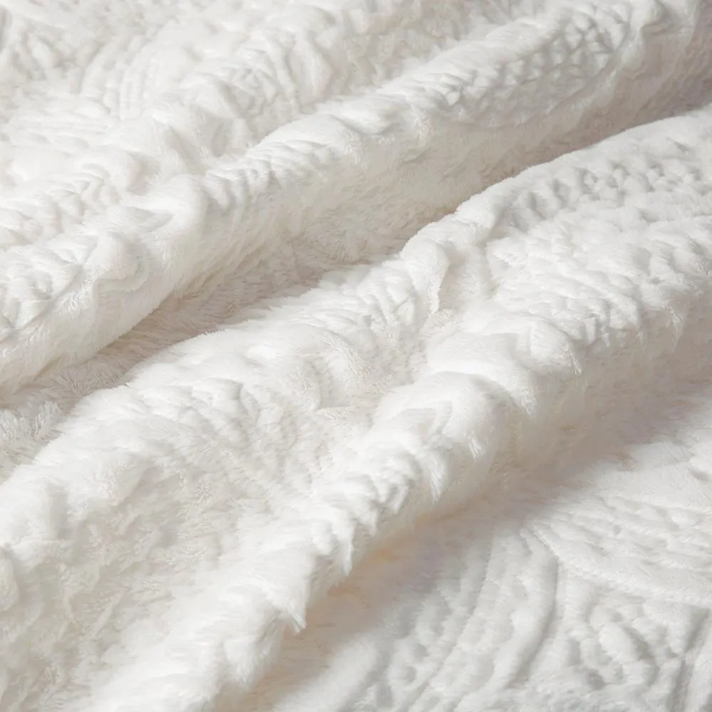 Catania | Polyester Arya Embroidery Fur Duvet Cover Set