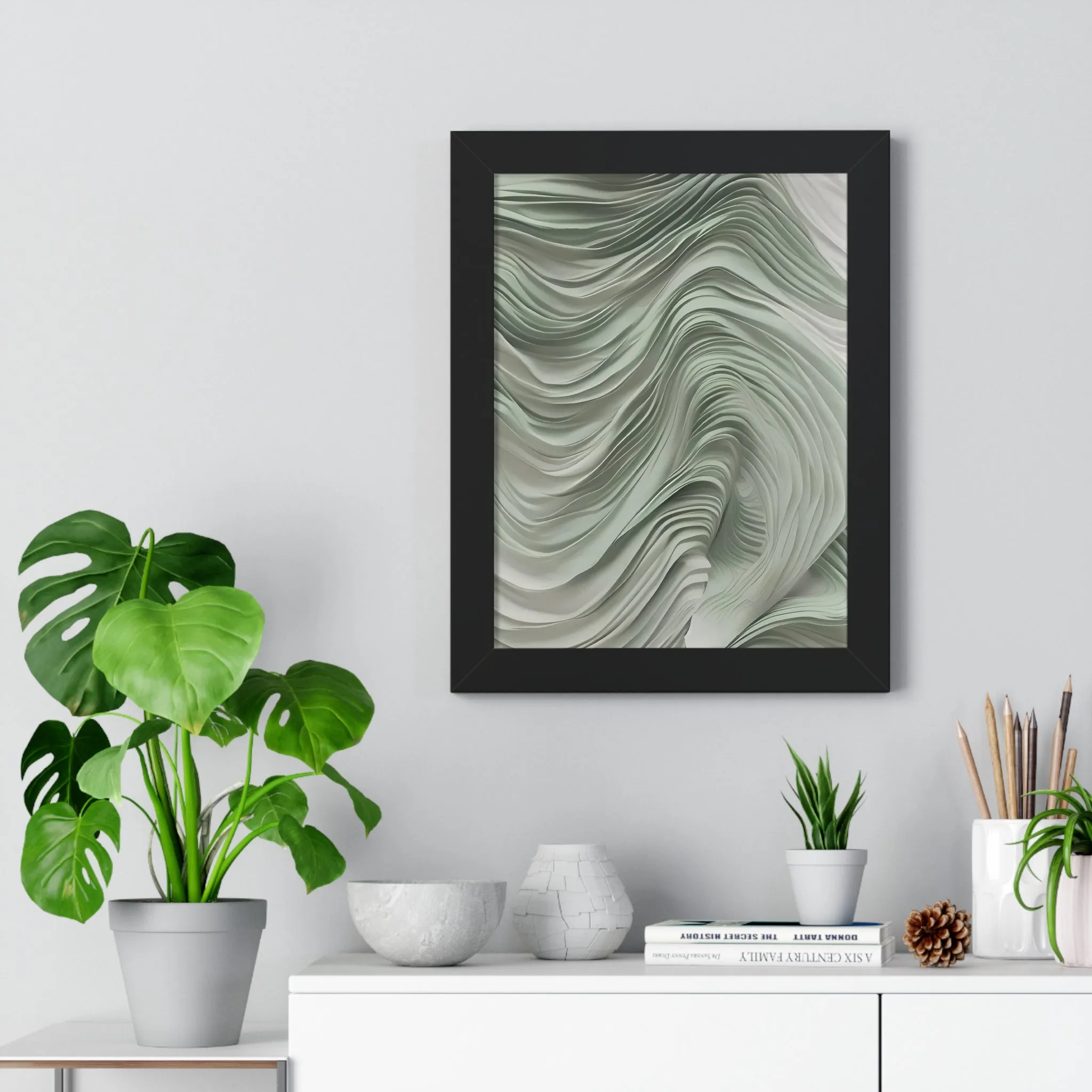 Celestial Drift Crafted Framed Vertical Poster by Artisan & Blooms