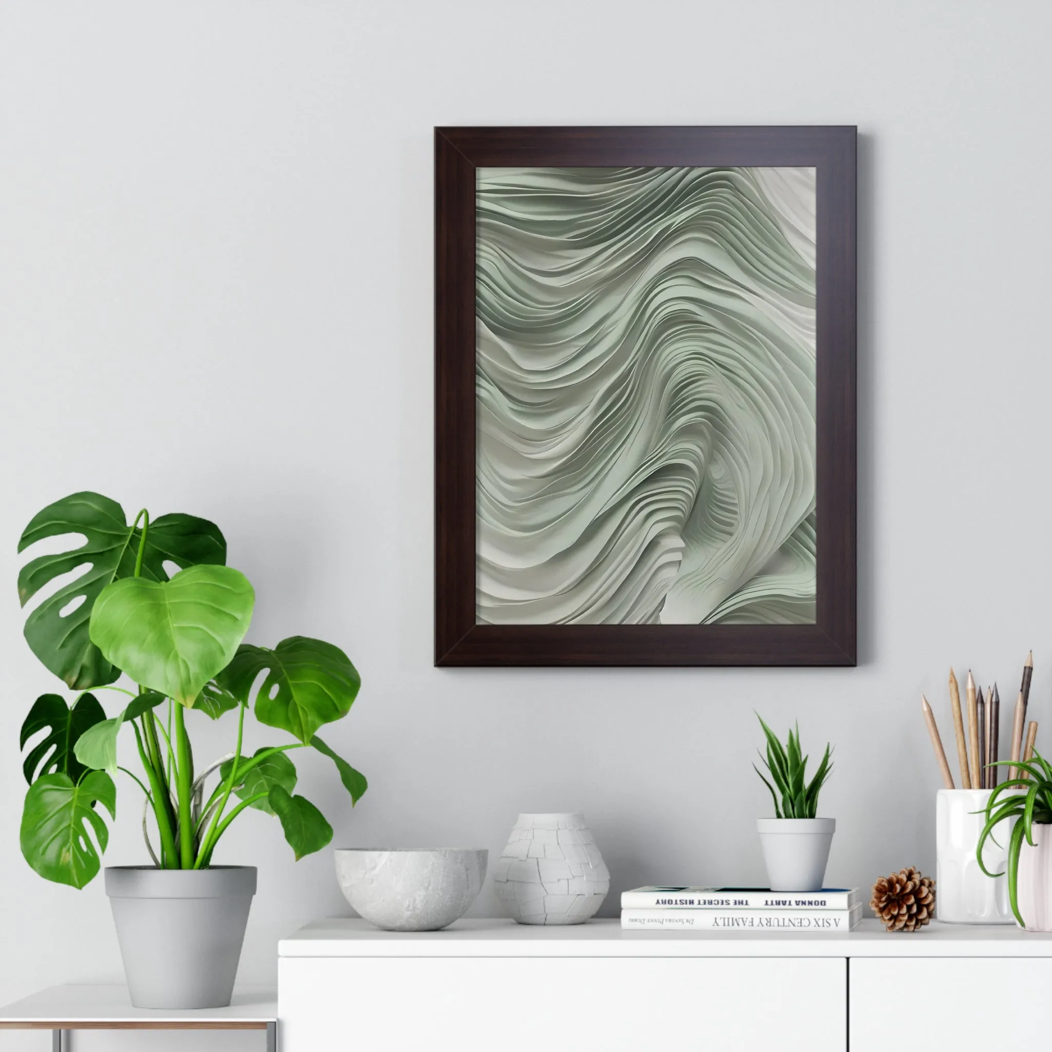 Celestial Drift Crafted Framed Vertical Poster by Artisan & Blooms