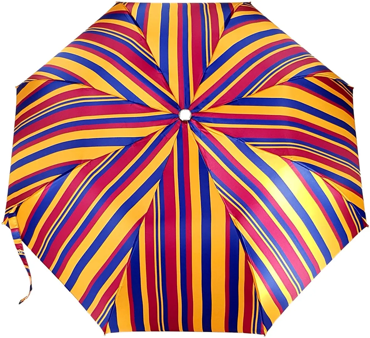 Crafted Multi-Color Striped Folding Umbrella