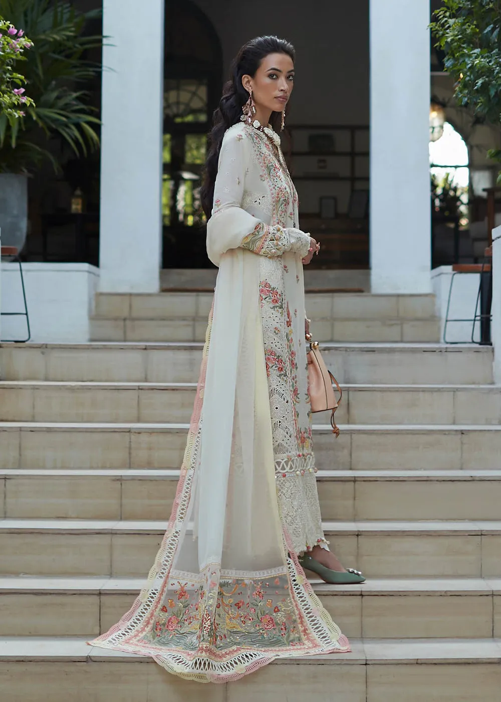 Cream Lawn Suit - Elan - Luxury Lawn '23 - NYSA-EL23-02B