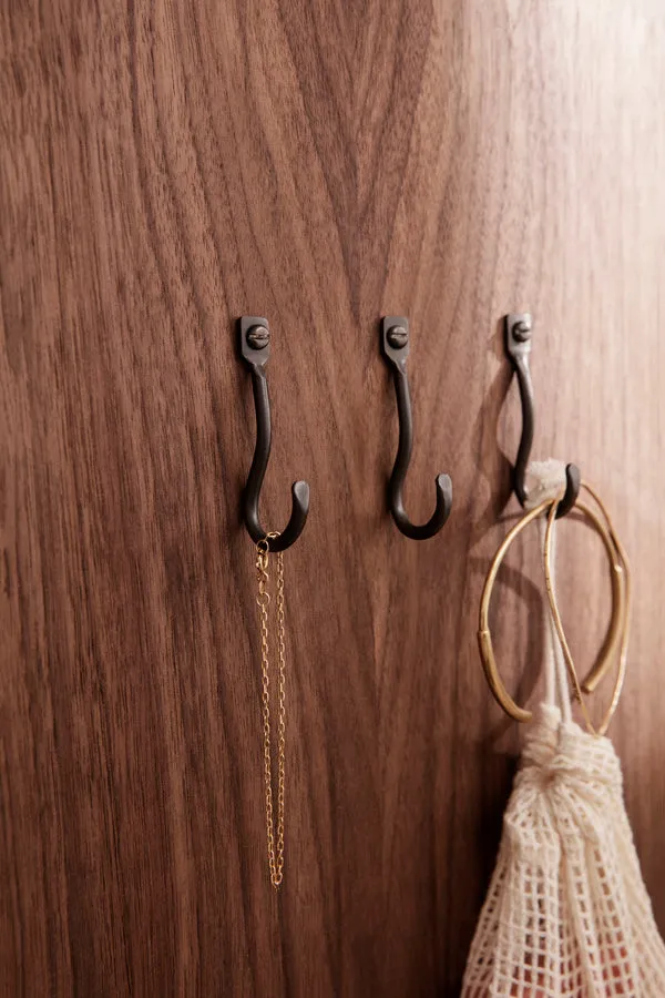 Curvature Hooks | Set of 3 | Brass | by ferm Living