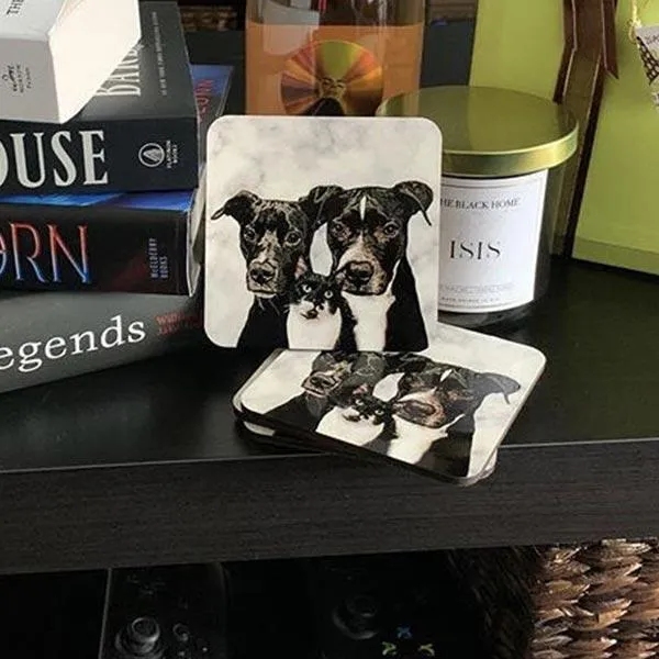 Custom Pet Art Coasters