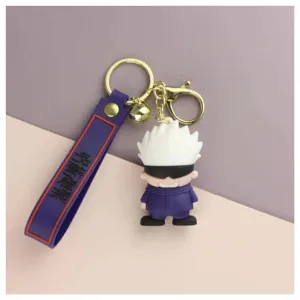 Cute 3D Gojo Silicone Lanyard Keychain | Durable | Stylish