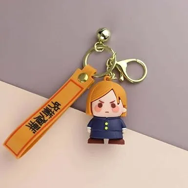 Cute 3D Nobara Silicone Lanyard Keychain | Durable | Stylish