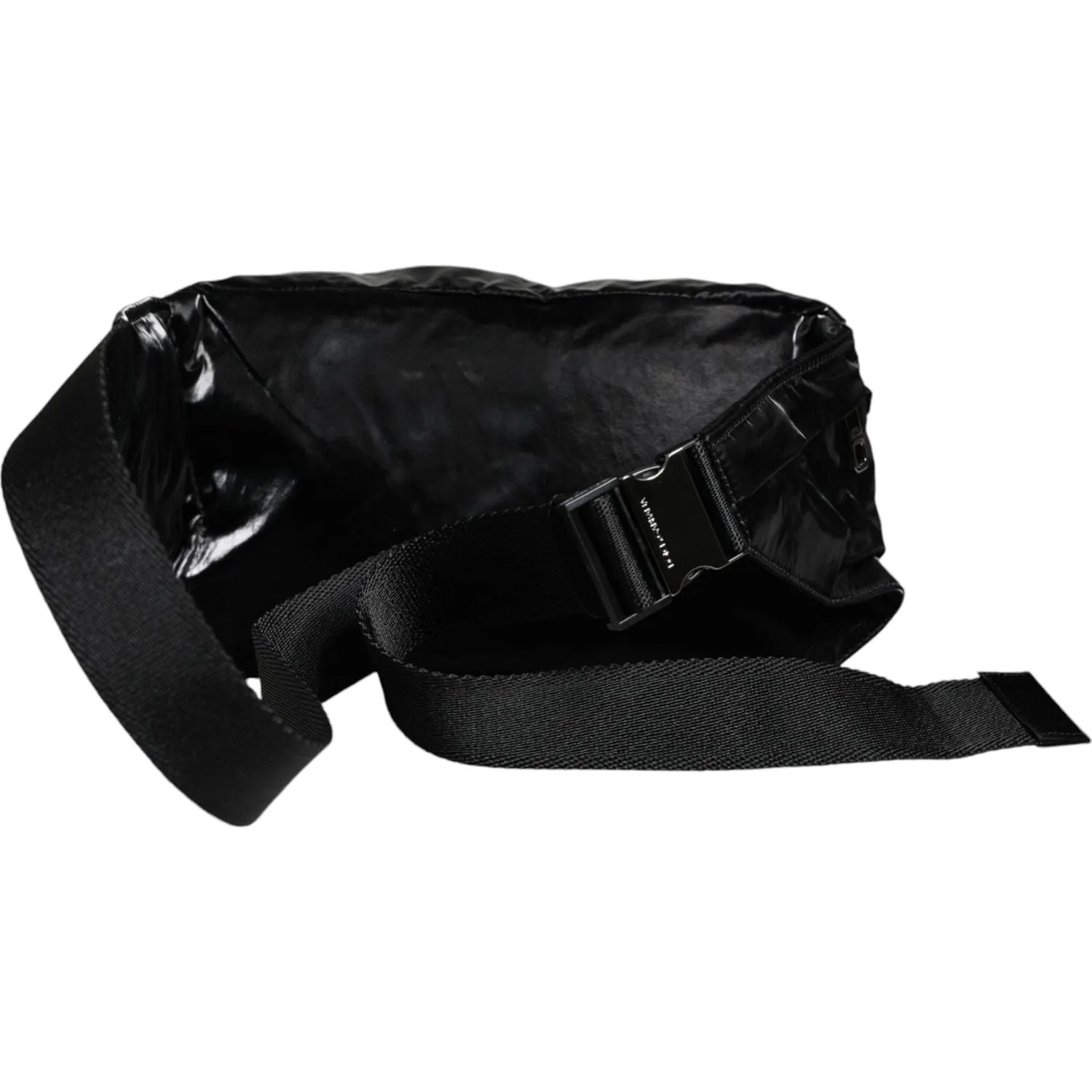 Dolce & Gabbana Black Nylon Fabric Belt Waist Fanny Pack Bag