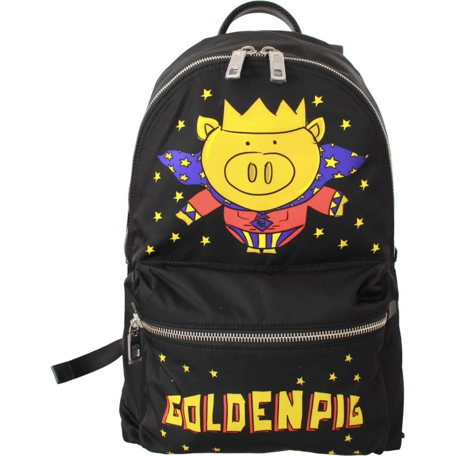 Dolce & Gabbana Golden Pig Motif Luxe Backpack