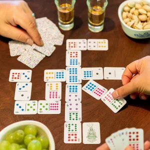 Double 12 Travel Domino Playing Cards