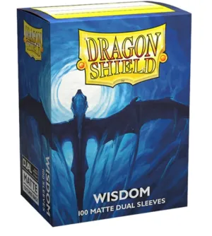 Dragon Shield - Wisdom Blue -Dual Matte Standard Size Sleeves 100Pk