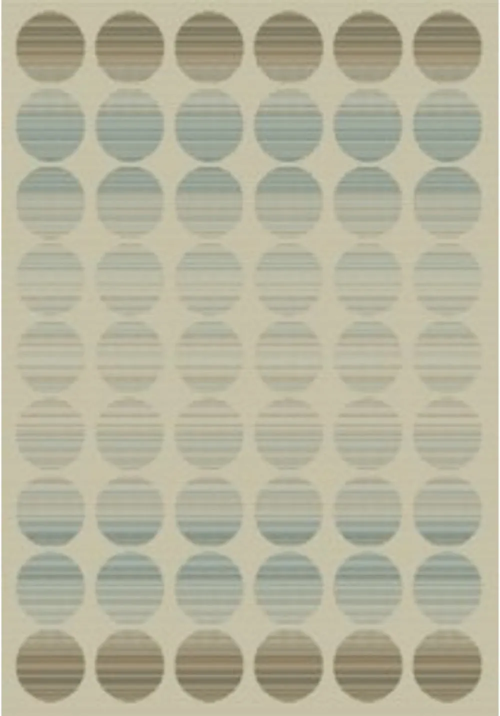 Fade Flatweave Rug with Faded Polka Dots-160x230cm