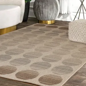 Fade Flatweave Rug with Faded Polka Dots-160x230cm