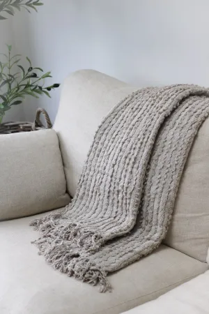 Feather Tasselled Throw