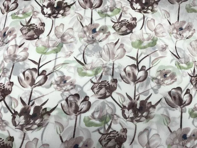 Floral Cup - Printed Chiffon Fabric