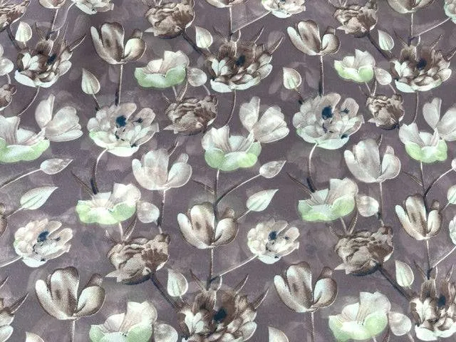 Floral Cup - Printed Chiffon Fabric