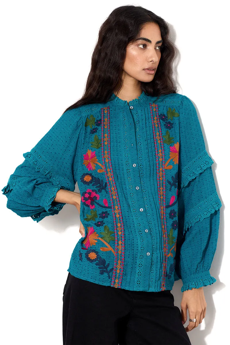 Keoni Embroidered Top