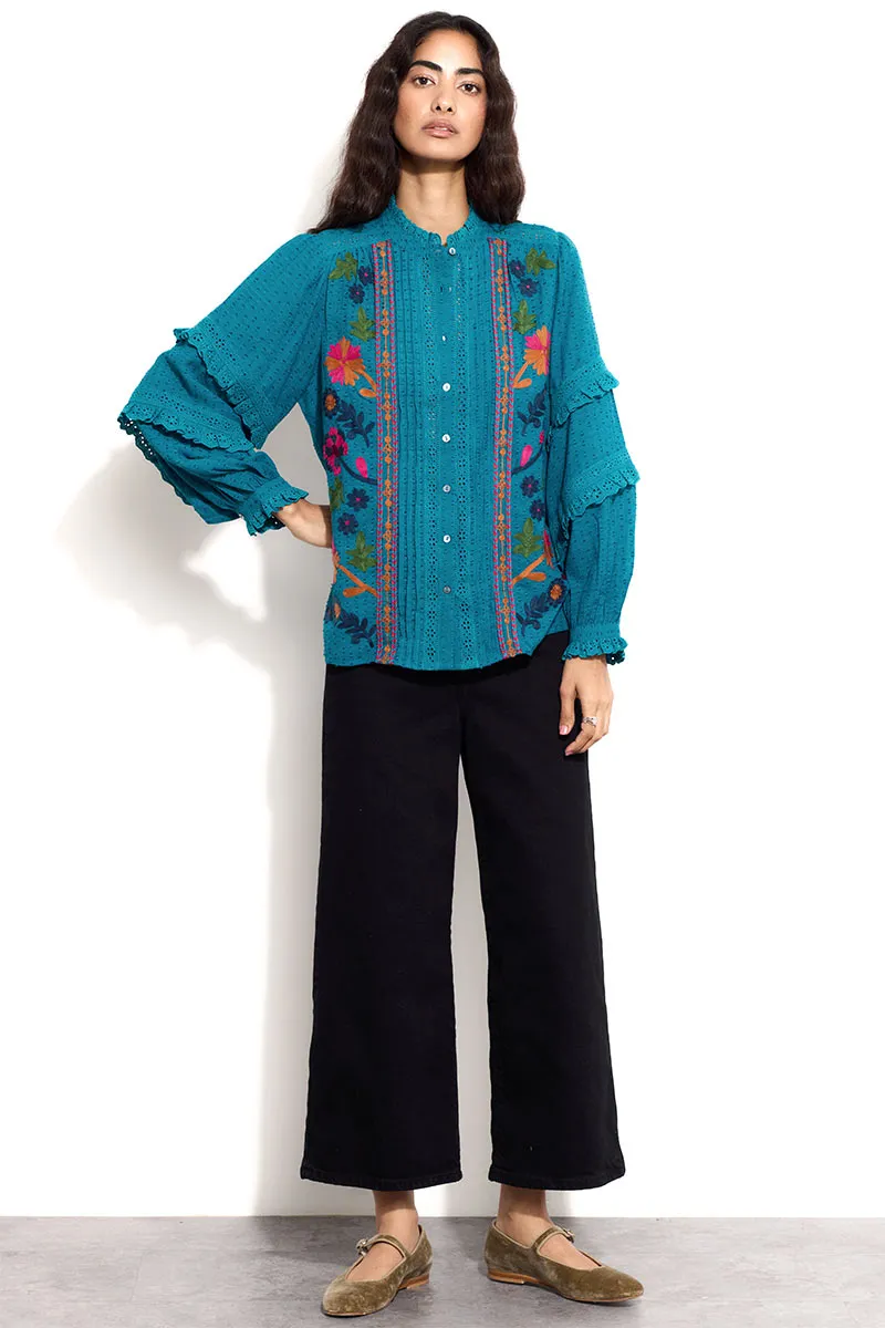 Keoni Embroidered Top