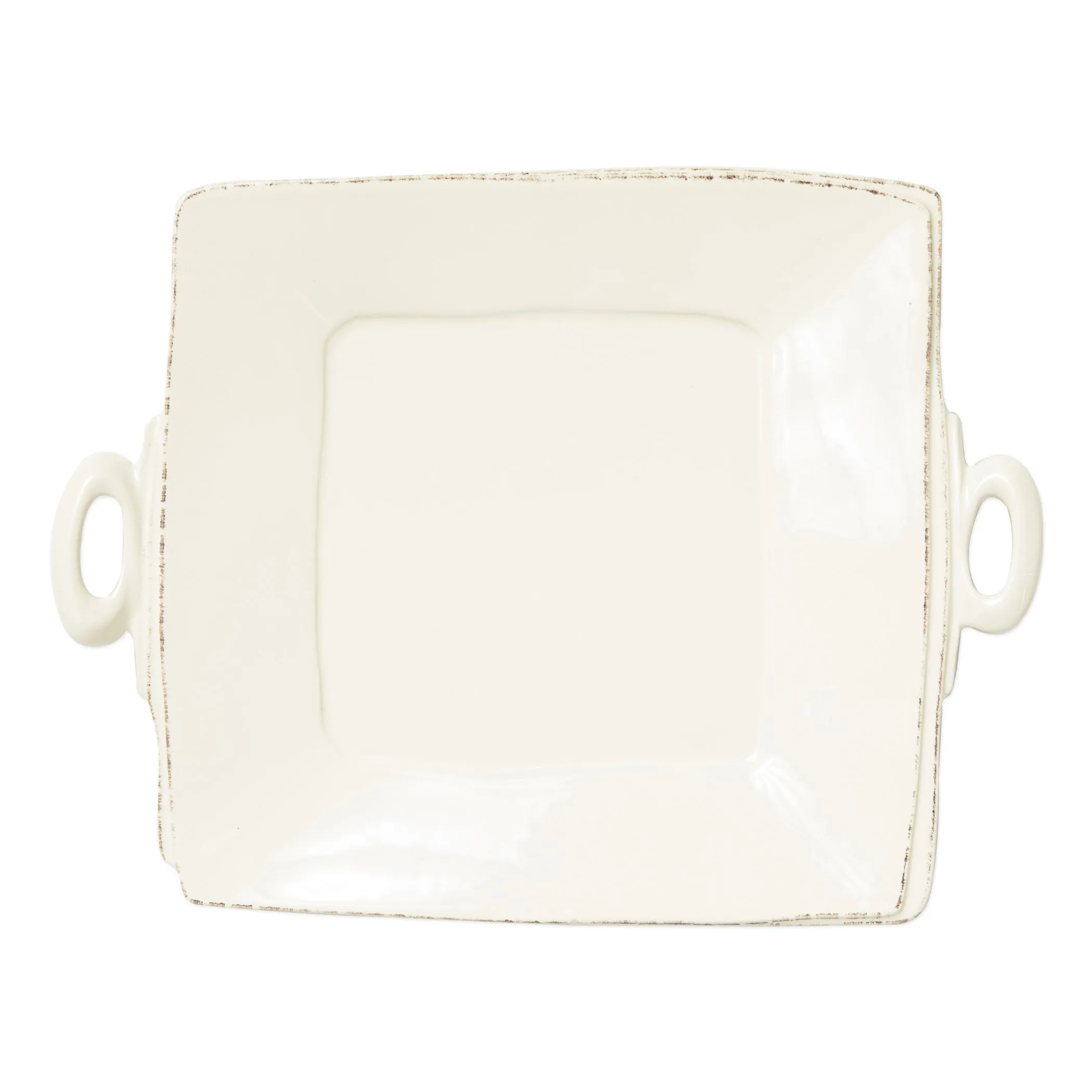 Lastra Square Handled Platter - Linen