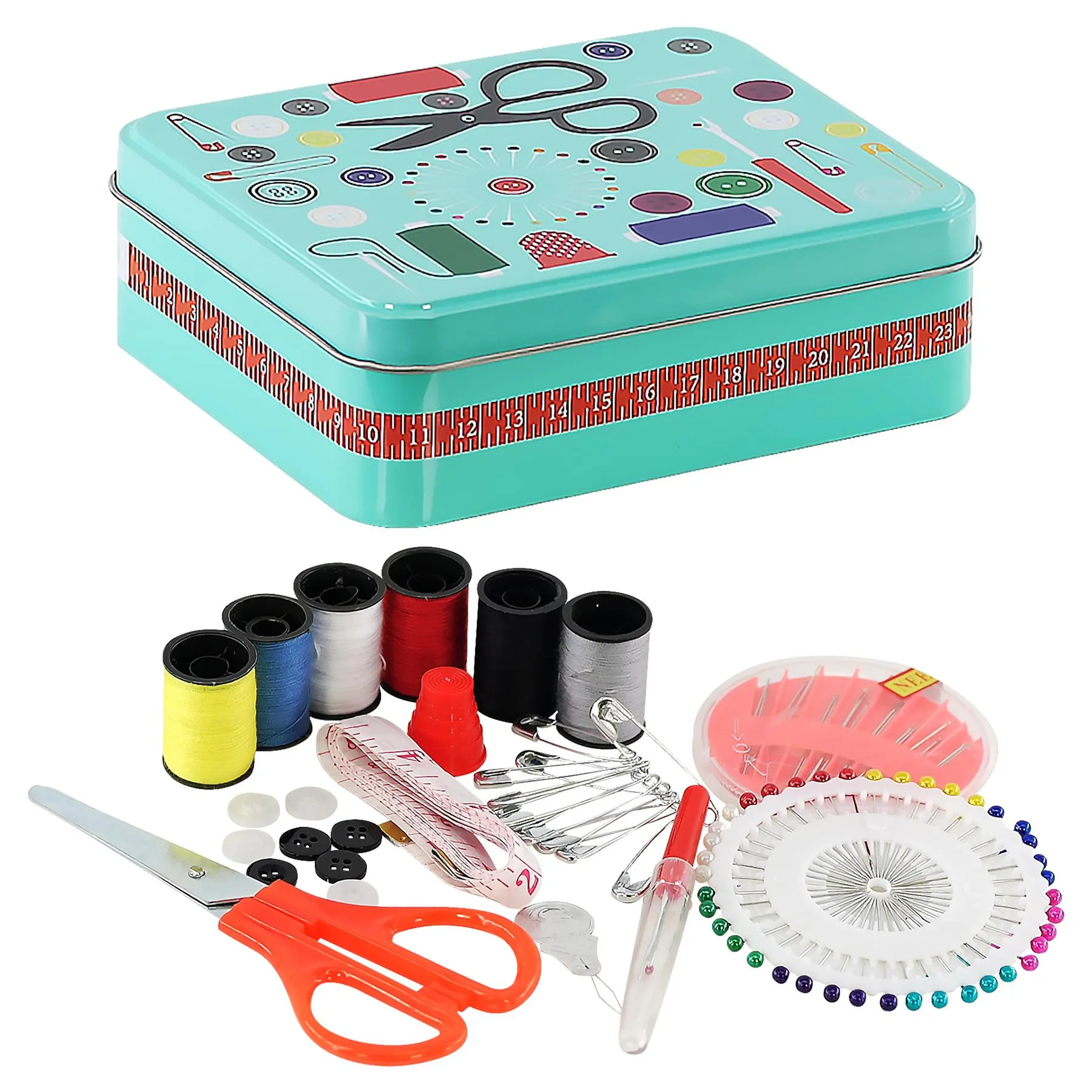 Metal Sewing Box