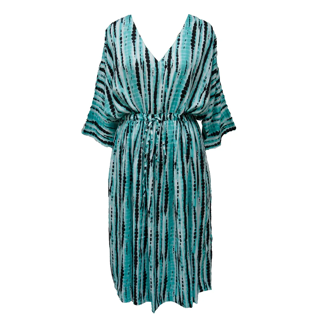 Mint Tie Dye Viscose Maxi Dress UK Size 18-32 M66