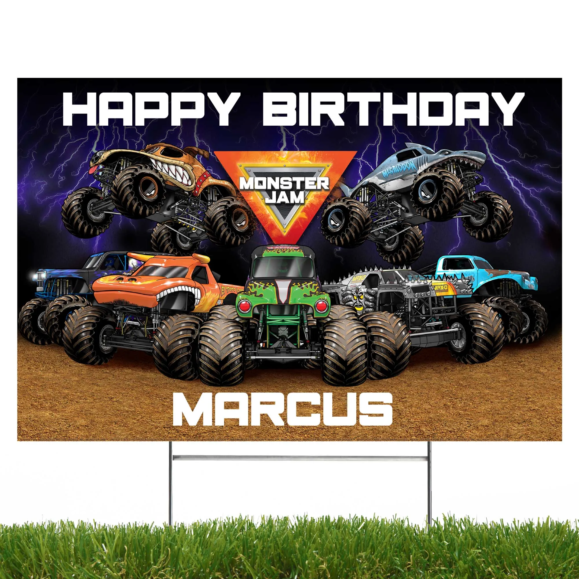 Monster Jam – Personalized Yard Sign