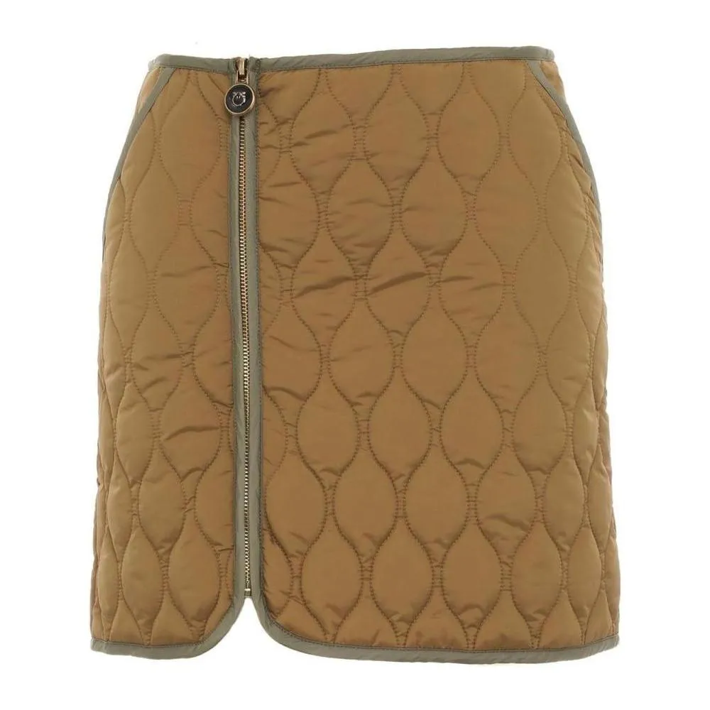 PINKO Brown Nylon Skirt