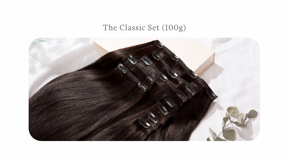 Platinum Blonde, 16" Classic Clip-In Hair Extensions, #300P | 100g