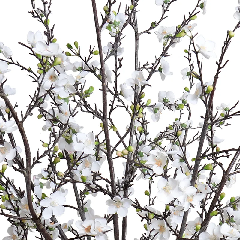 Quince Branches in Porcelain, 60"H