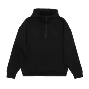 Scuba 1/2 Zip Hoodie, Drop Shoulders - Black or Dusty Green - Adult  - Design your own