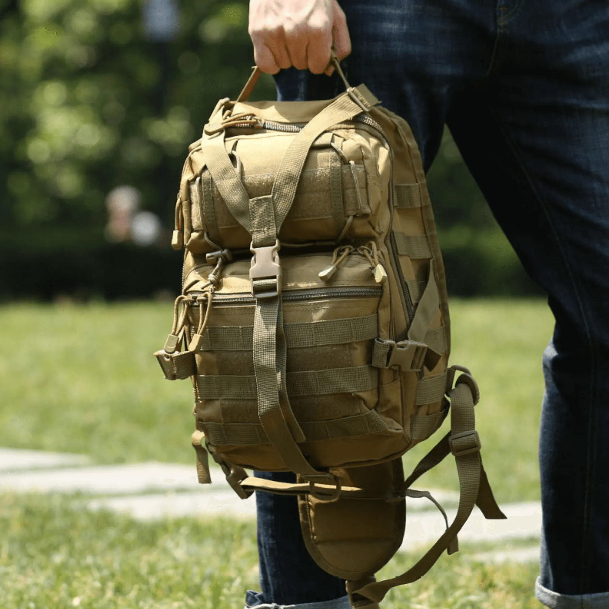 Tactical Medium 15L Sling Backpack Range Bag