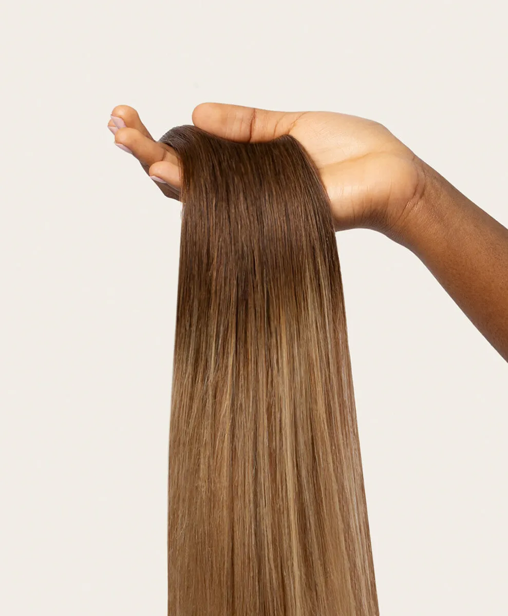 Toffee Ombre, 16" Classic Clip-In Hair Extensions, T4-18 | 100g