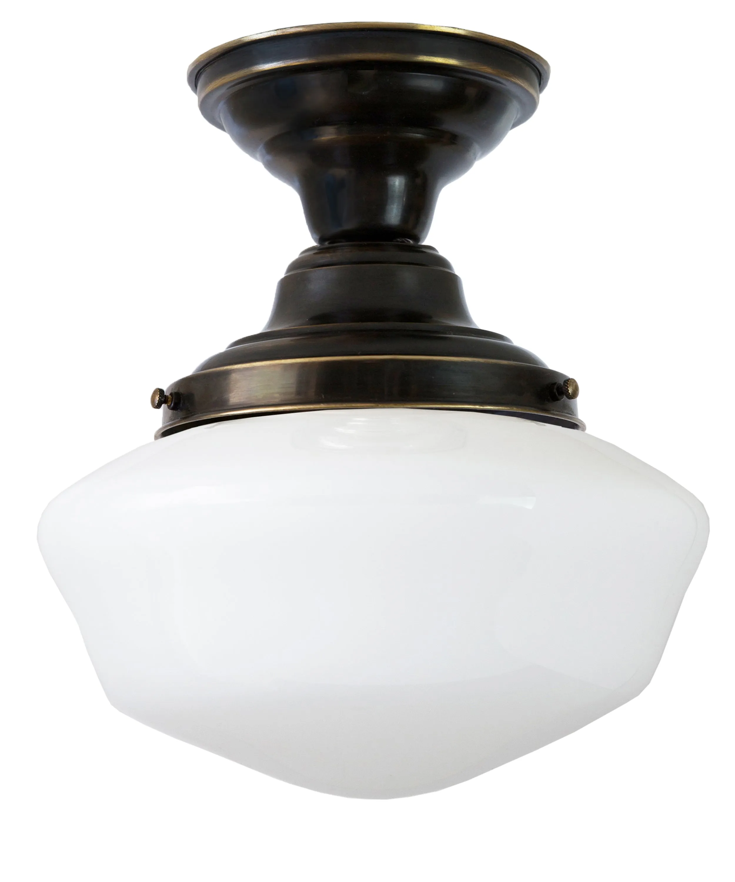 Traditional Schoolhouse Ceiling Fixture, 12"