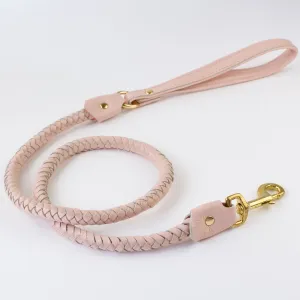 Willow Walks premium leather pleated lead in soft pink